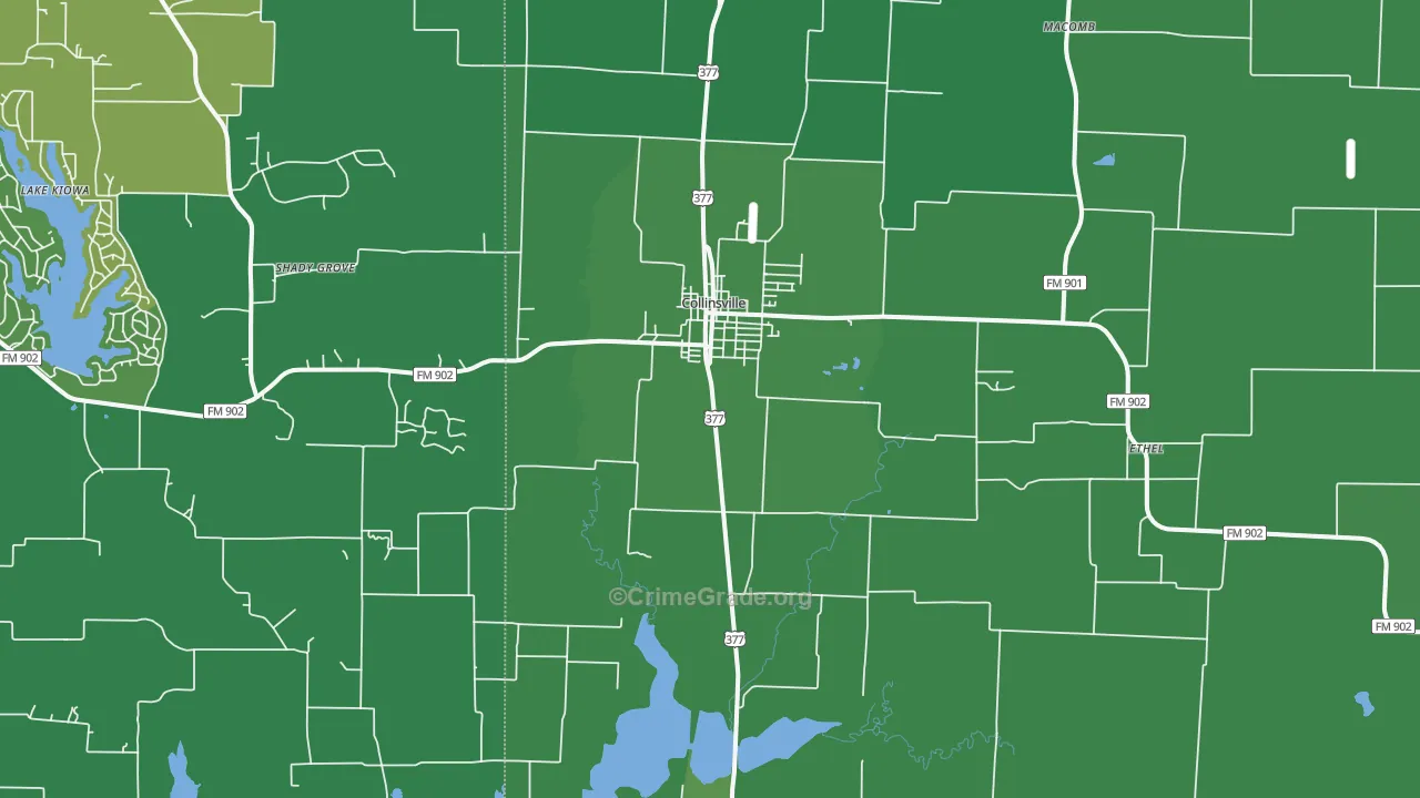 76233, TX Map of Vehicle Theft Rates