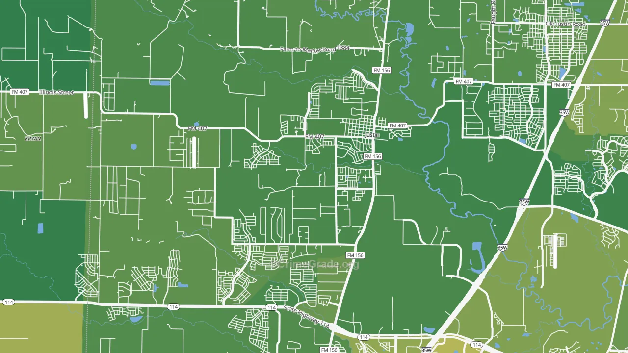 76247, TX Map of Vehicle Theft Rates