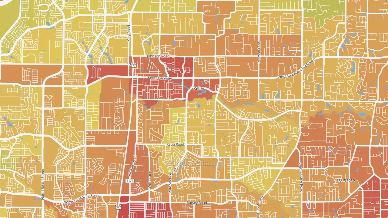 76248, TX Map of Vehicle Theft Rates