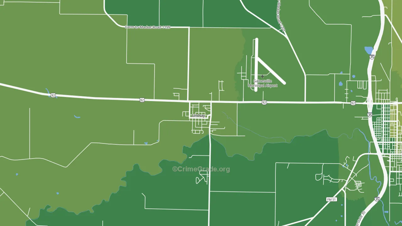 76250, TX Map of Vehicle Theft Rates