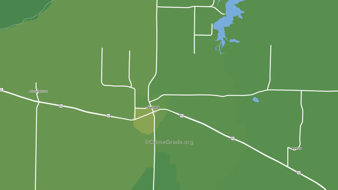 76255, TX Map of Vehicle Theft Rates