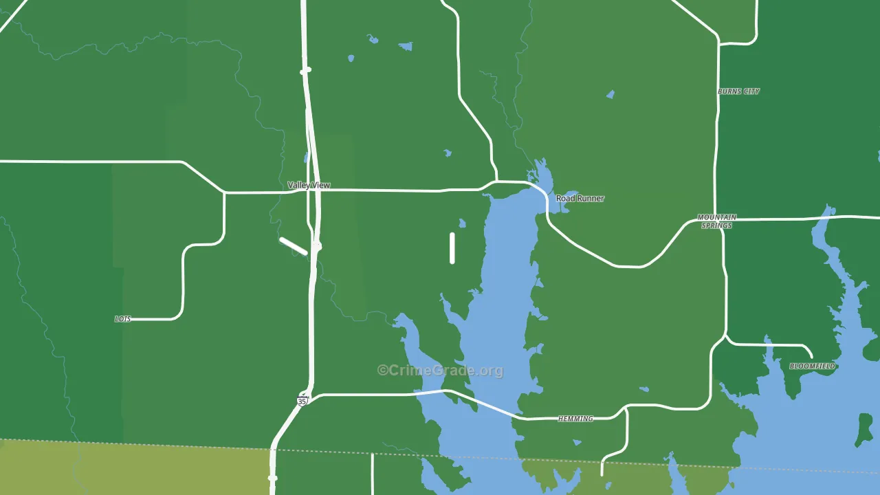 76272, TX Map of Vehicle Theft Rates