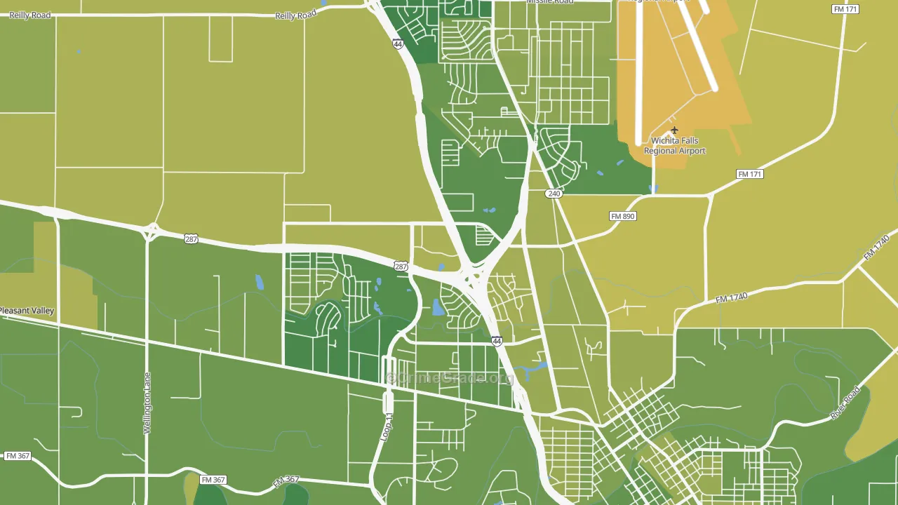 76306, TX Map of Vehicle Theft Rates
