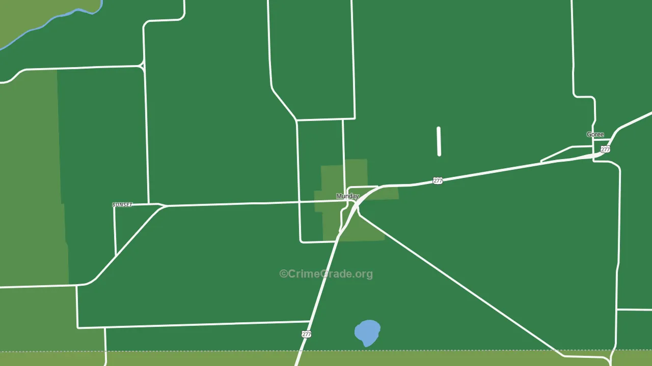76371, TX Map of Vehicle Theft Rates