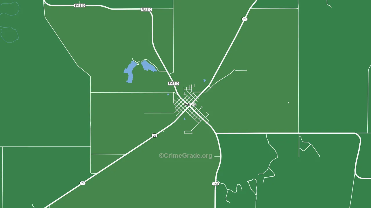 76377, TX Map of Vehicle Theft Rates