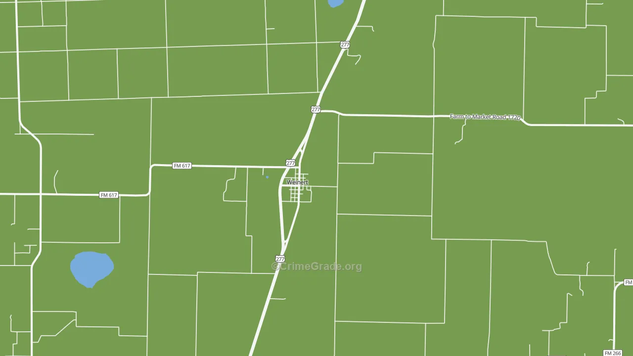76388, TX Map of Vehicle Theft Rates