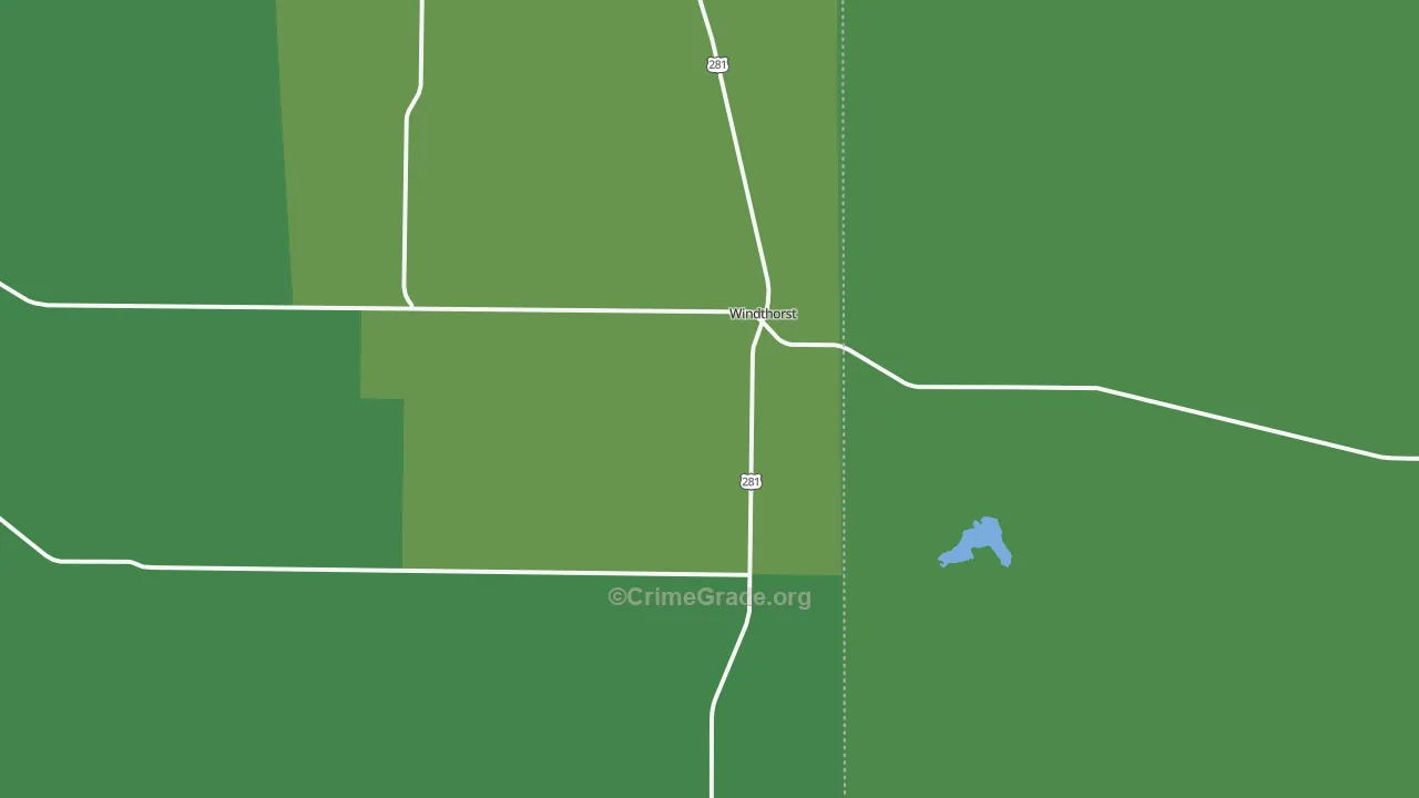 76389, TX Map of Vehicle Theft Rates