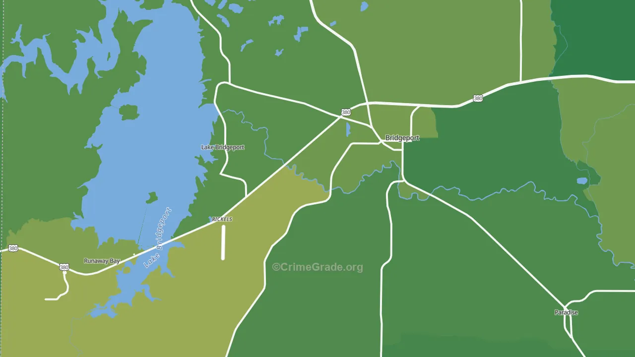 76426, TX Map of Vehicle Theft Rates
