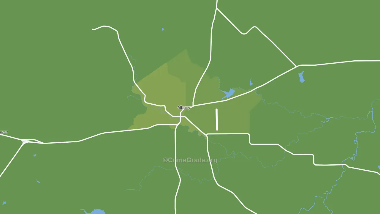 76430, TX Map of Vehicle Theft Rates