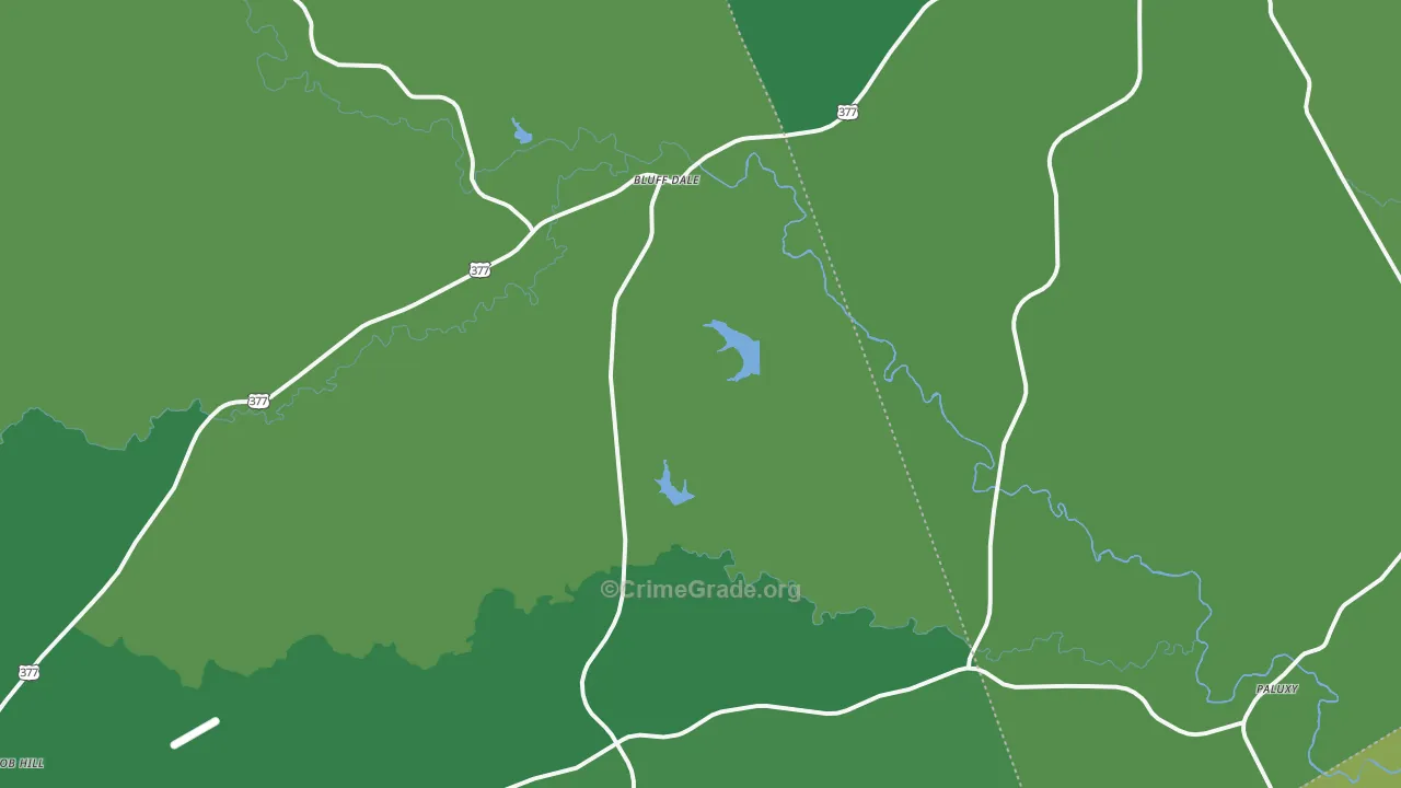 76433, TX Map of Vehicle Theft Rates