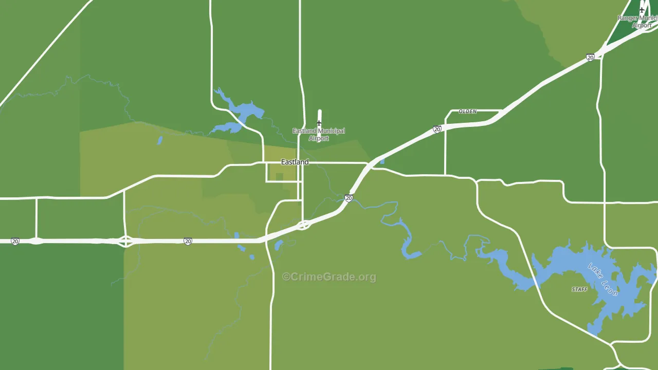 76448, TX Map of Vehicle Theft Rates