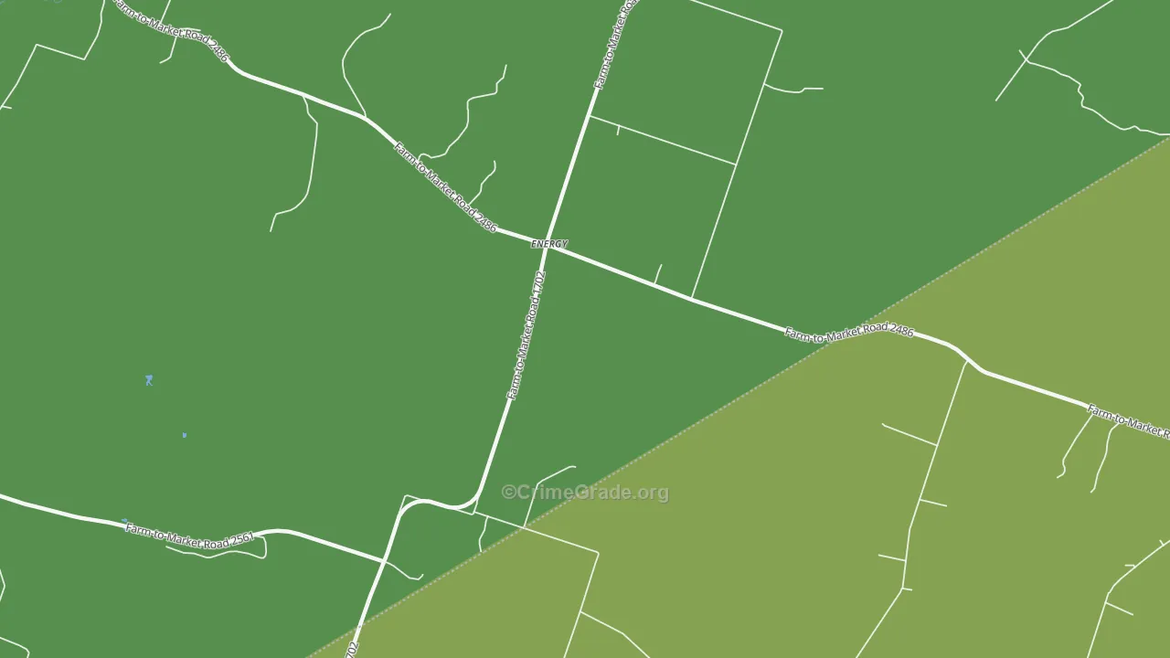 76452, TX Map of Vehicle Theft Rates