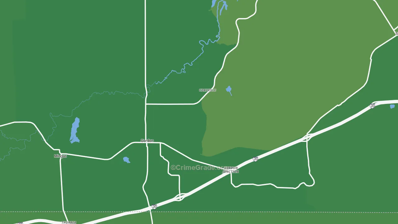 76453, TX Map of Vehicle Theft Rates