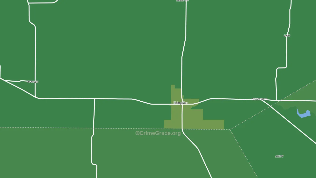 76471, TX Map of Vehicle Theft Rates