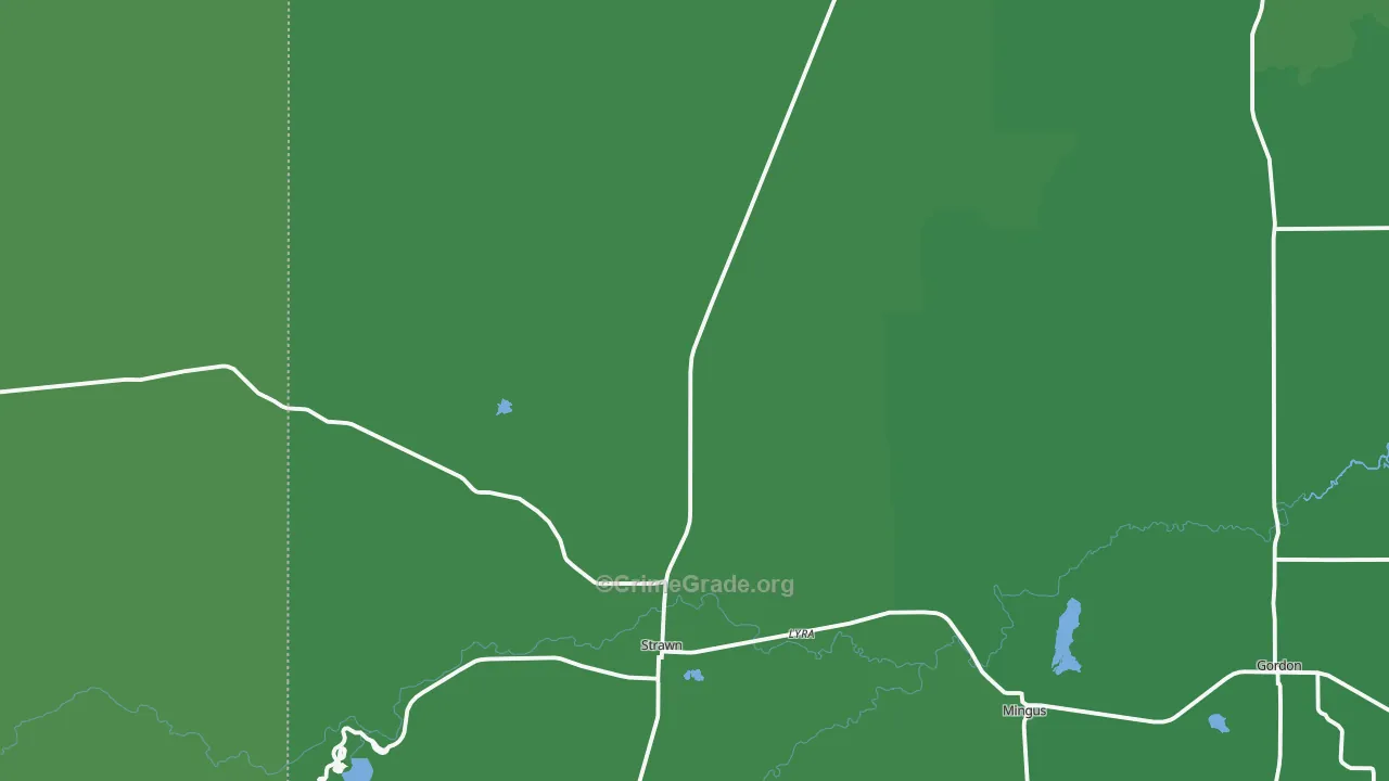 76475, TX Map of Vehicle Theft Rates