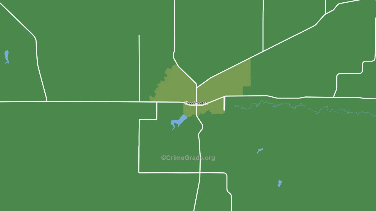 76483, TX Map of Vehicle Theft Rates