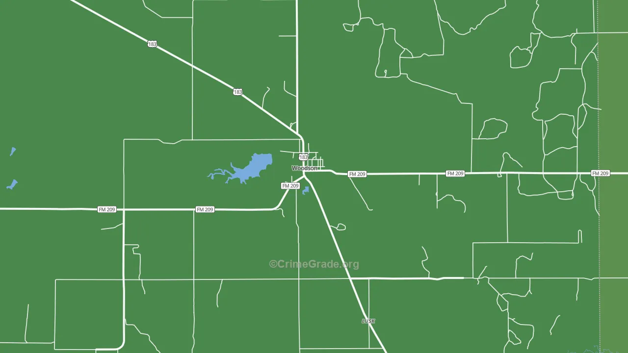 76491, TX Map of Vehicle Theft Rates