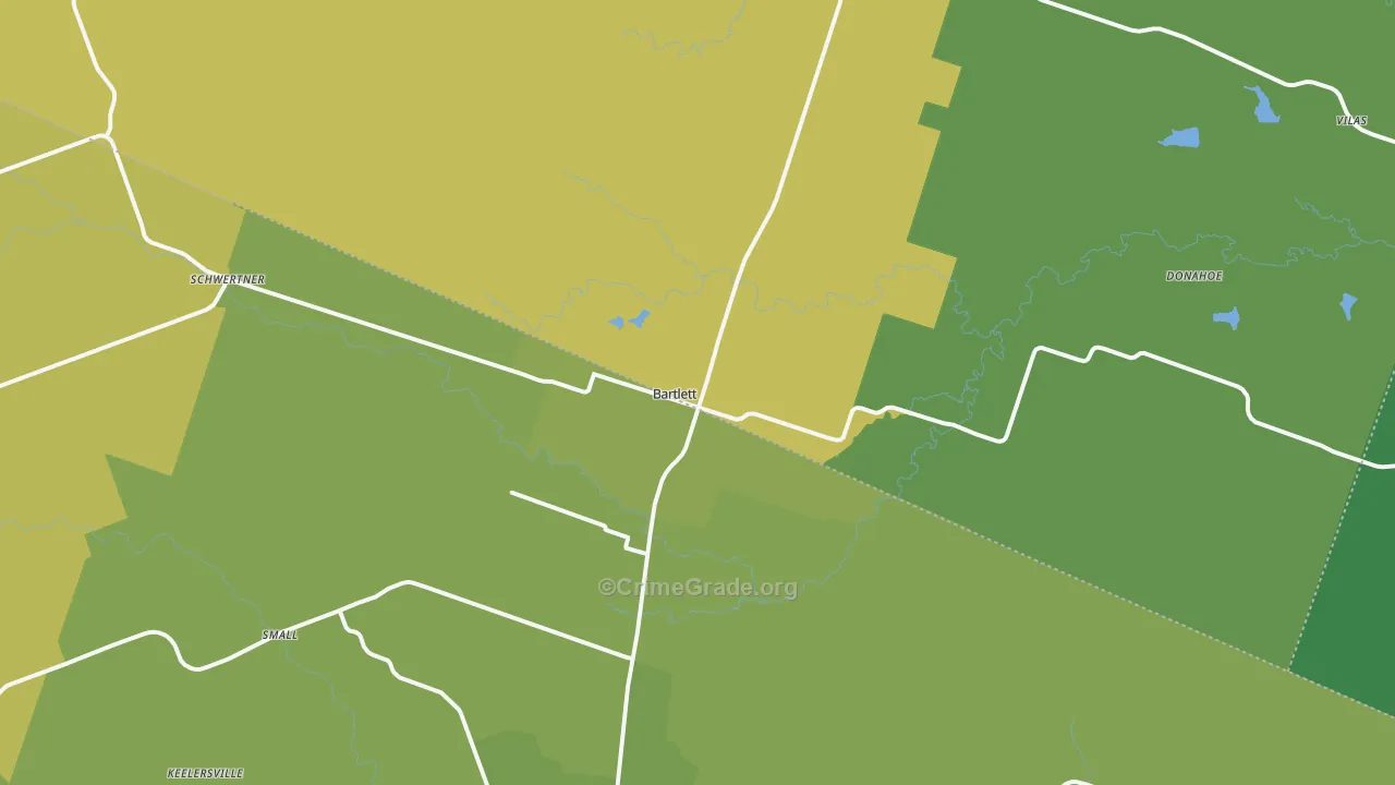 76511, TX Map of Vehicle Theft Rates