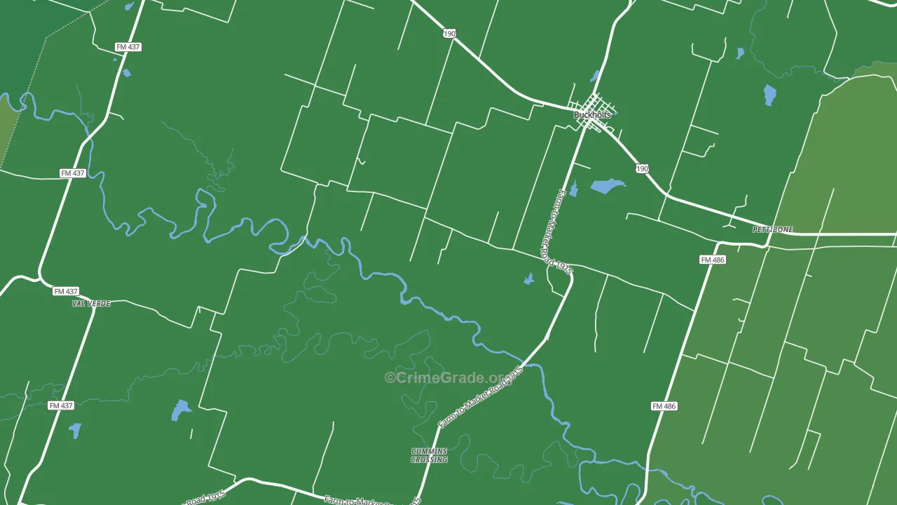 76518, TX Map of Vehicle Theft Rates