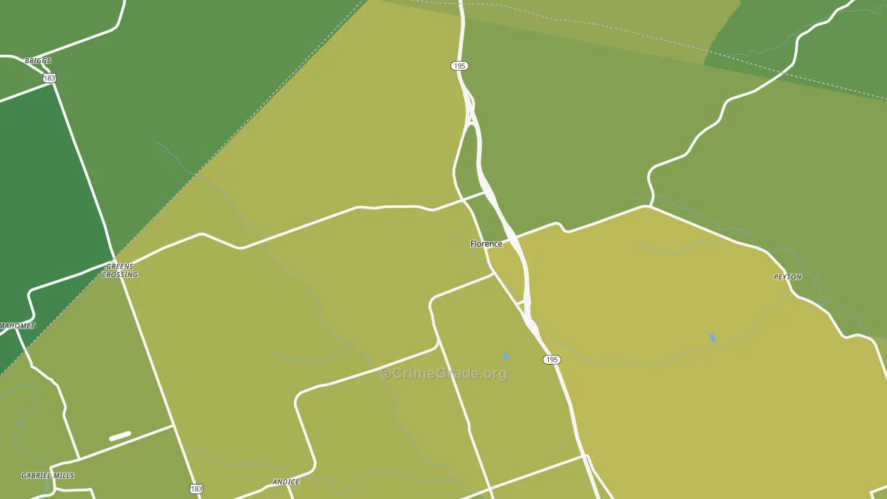 76527, TX Map of Vehicle Theft Rates