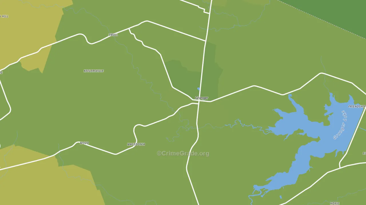 76530, TX Map of Vehicle Theft Rates