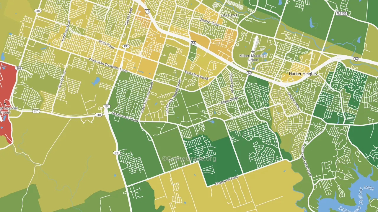 76542, TX Map of Vehicle Theft Rates