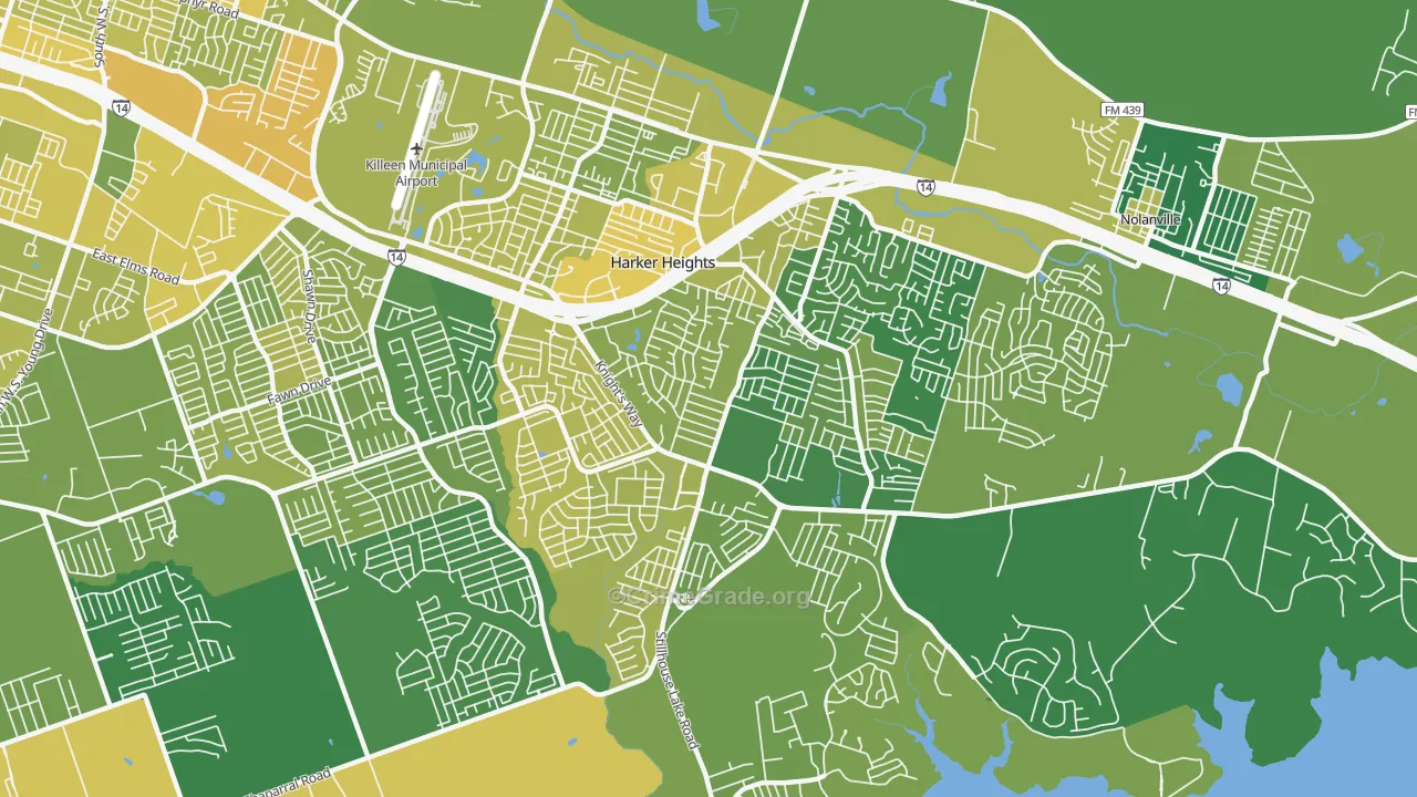 76548, TX Map of Vehicle Theft Rates