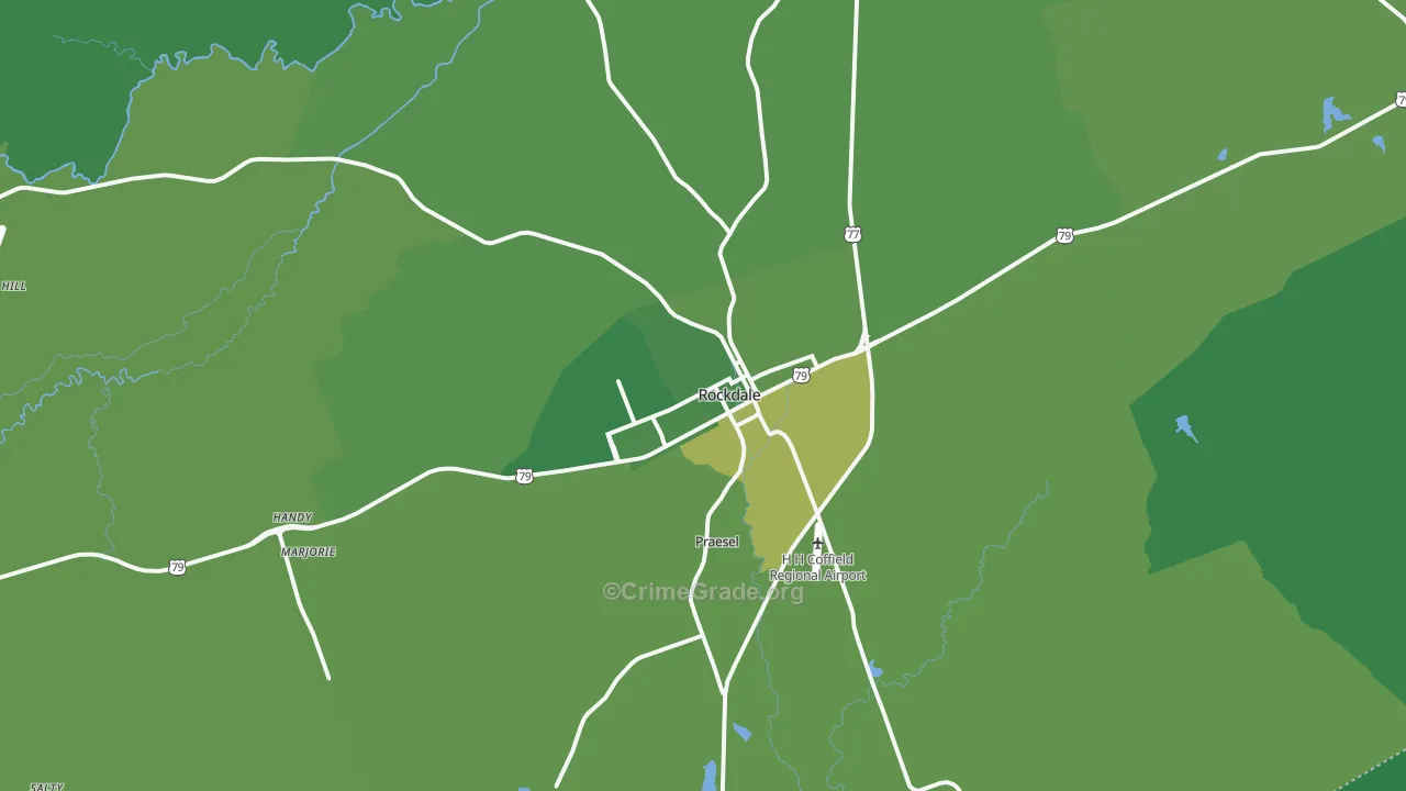 76567, TX Map of Vehicle Theft Rates