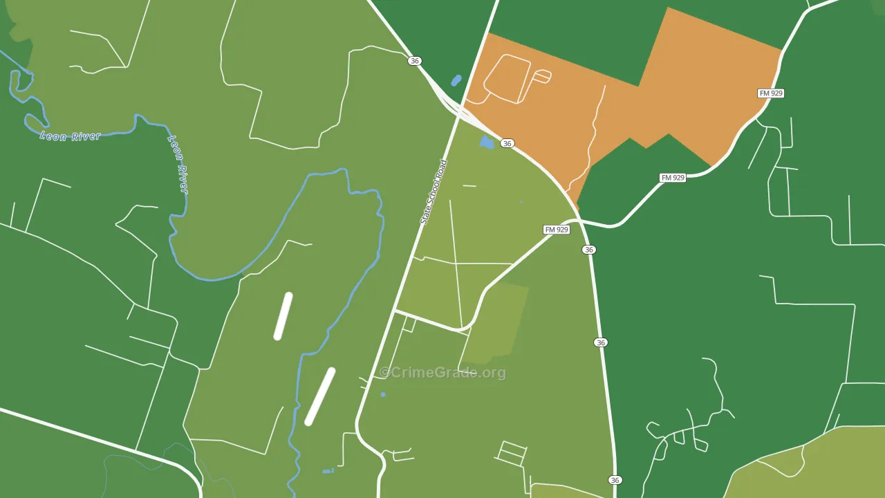 76599, TX Map of Vehicle Theft Rates