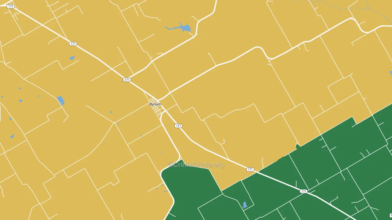 76631, TX Map of Vehicle Theft Rates