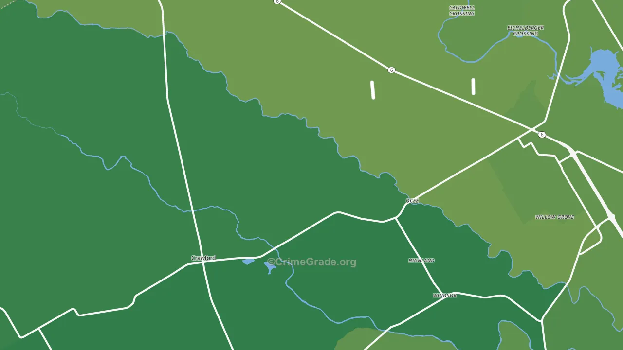 76638, TX Map of Vehicle Theft Rates