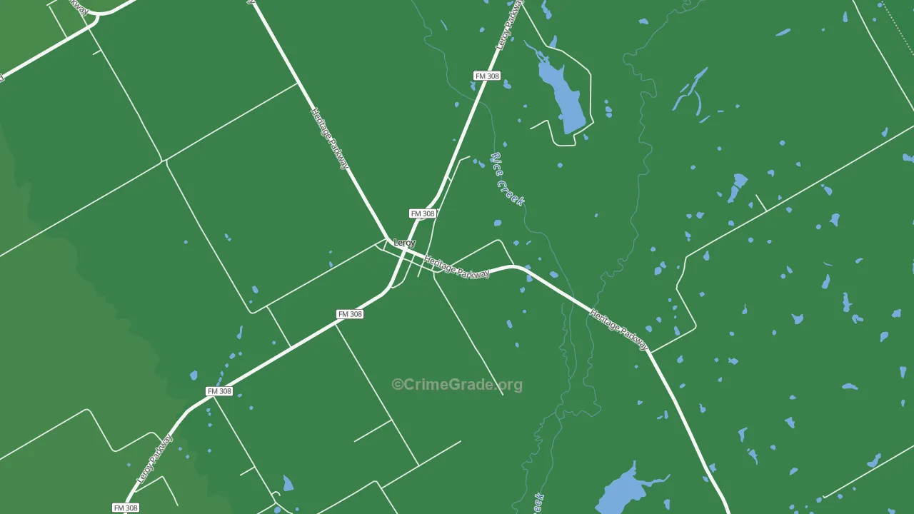 76654, TX Map of Vehicle Theft Rates