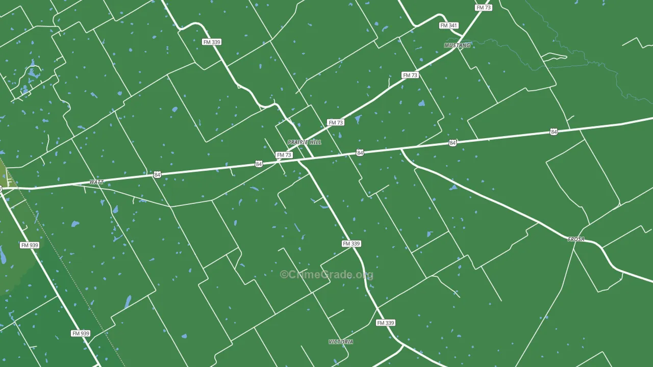 76678, TX Map of Vehicle Theft Rates