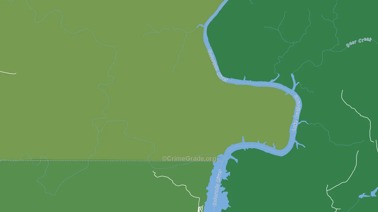 76824, TX Map of Vehicle Theft Rates