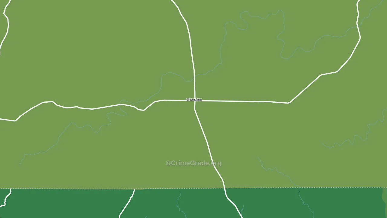 76832, TX Map of Vehicle Theft Rates