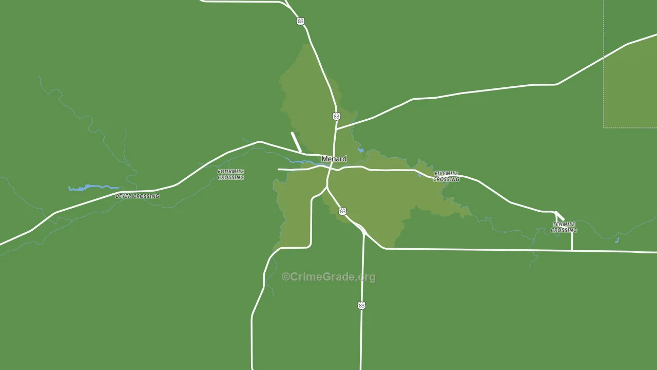 76859, TX Map of Vehicle Theft Rates