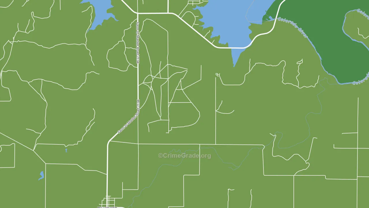 76862, TX Map of Vehicle Theft Rates