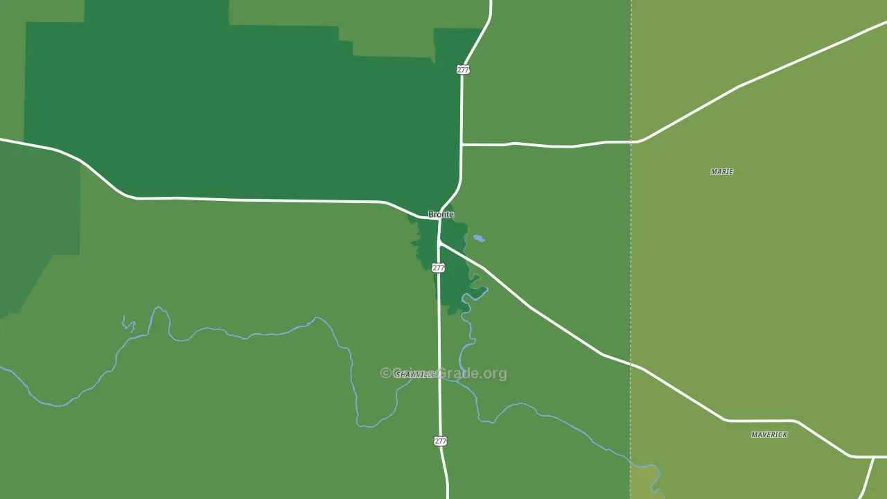 76933, TX Map of Vehicle Theft Rates