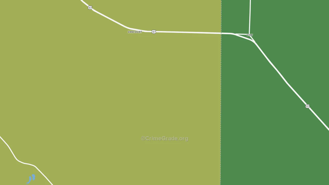 76955, TX Map of Vehicle Theft Rates
