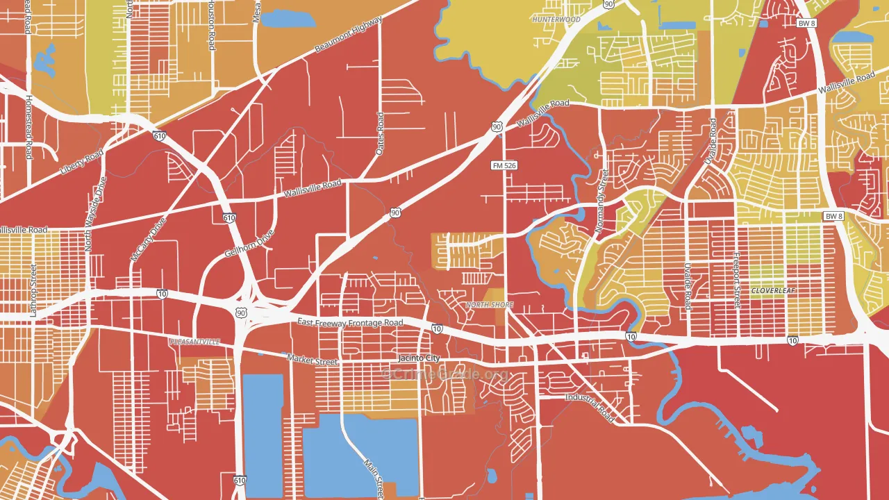 77013, TX Map of Vehicle Theft Rates