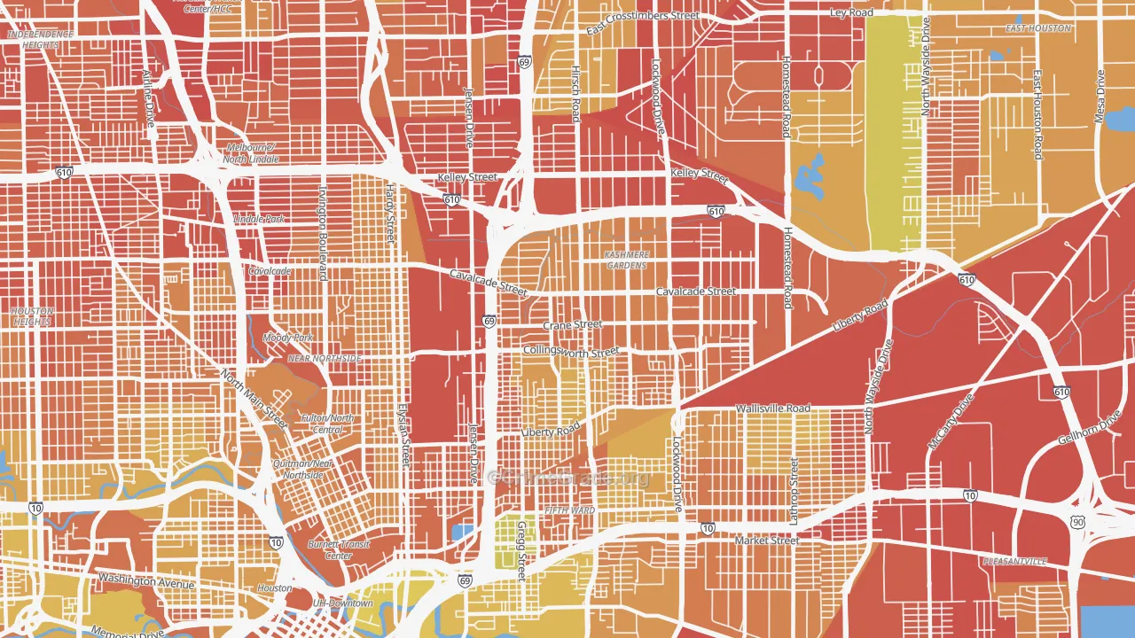 77026, TX Map of Vehicle Theft Rates