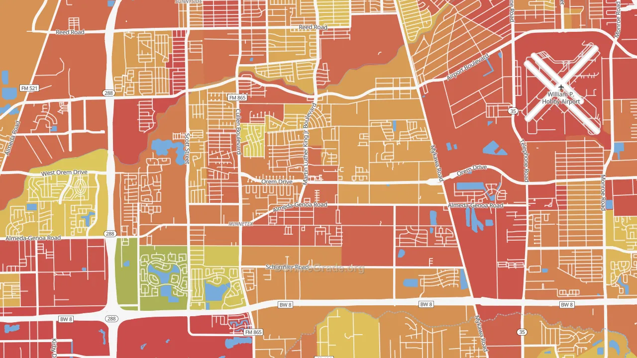 77048, TX Map of Vehicle Theft Rates