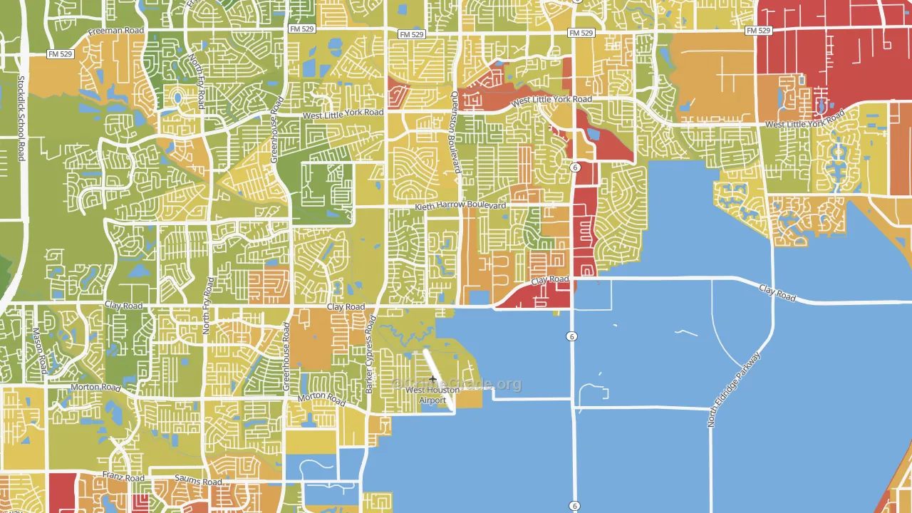 77084, TX Map of Vehicle Theft Rates