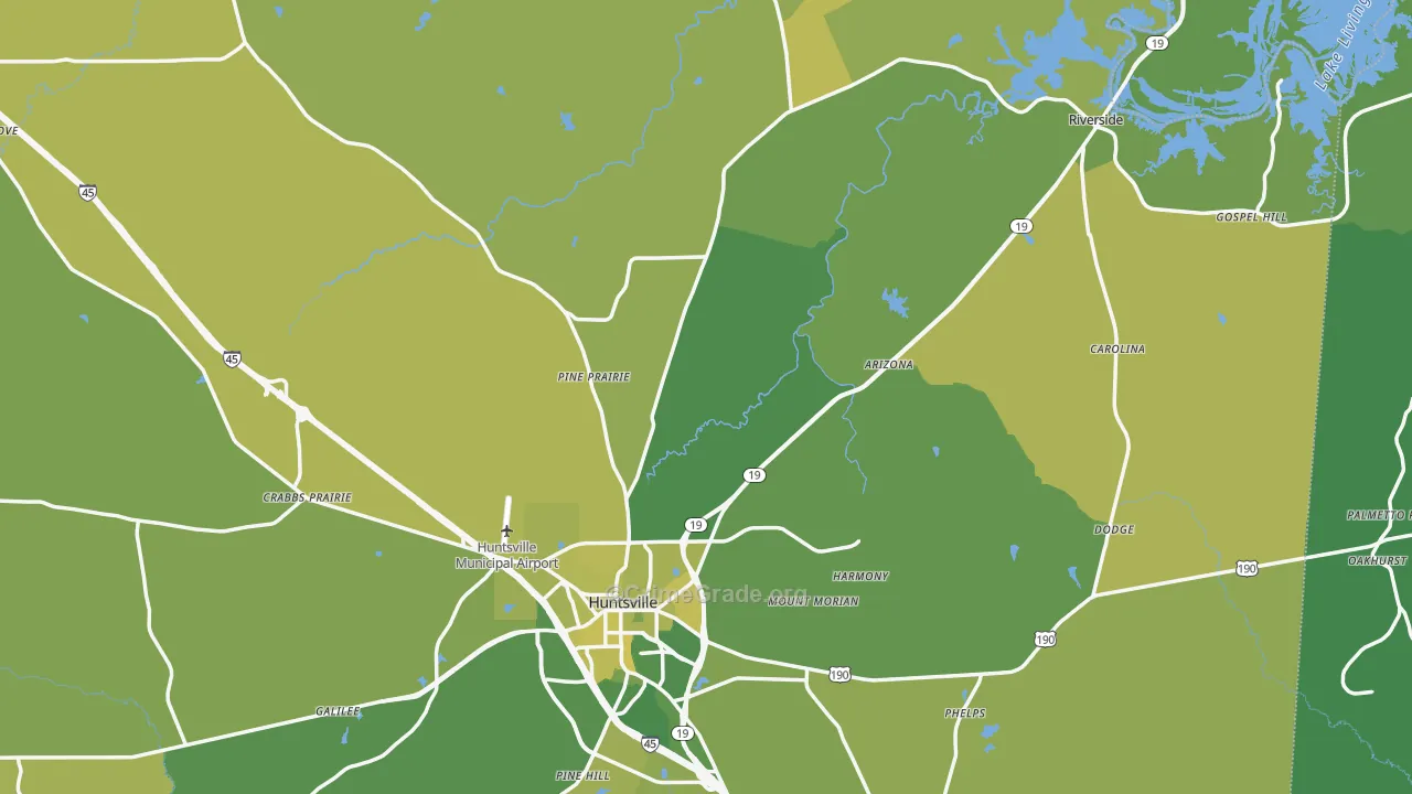 77320, TX Map of Vehicle Theft Rates