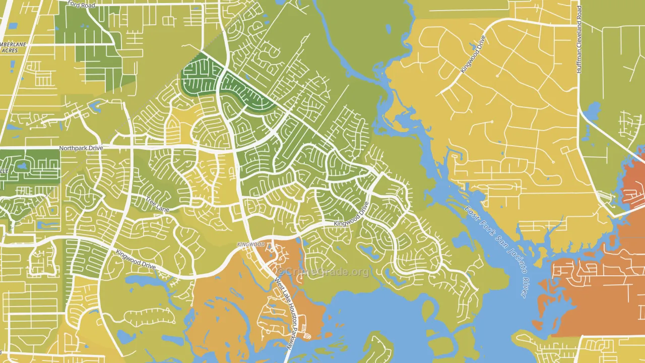 77345, TX Map of Vehicle Theft Rates
