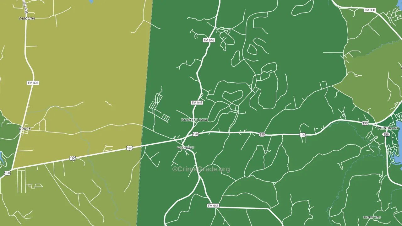 77359, TX Map of Vehicle Theft Rates