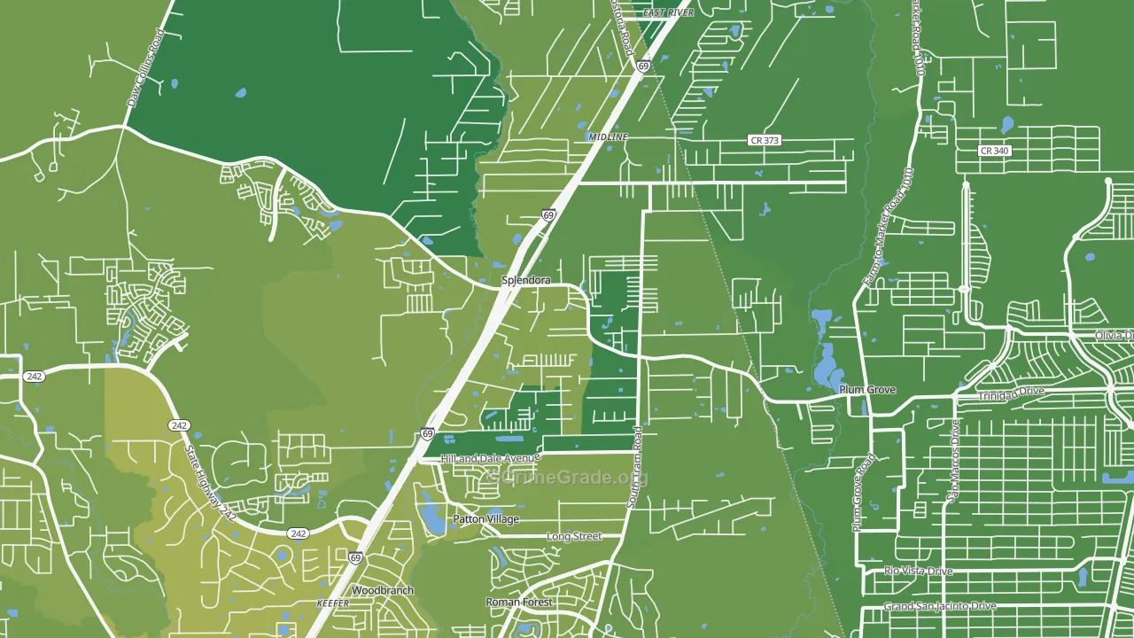 77372, TX Map of Vehicle Theft Rates