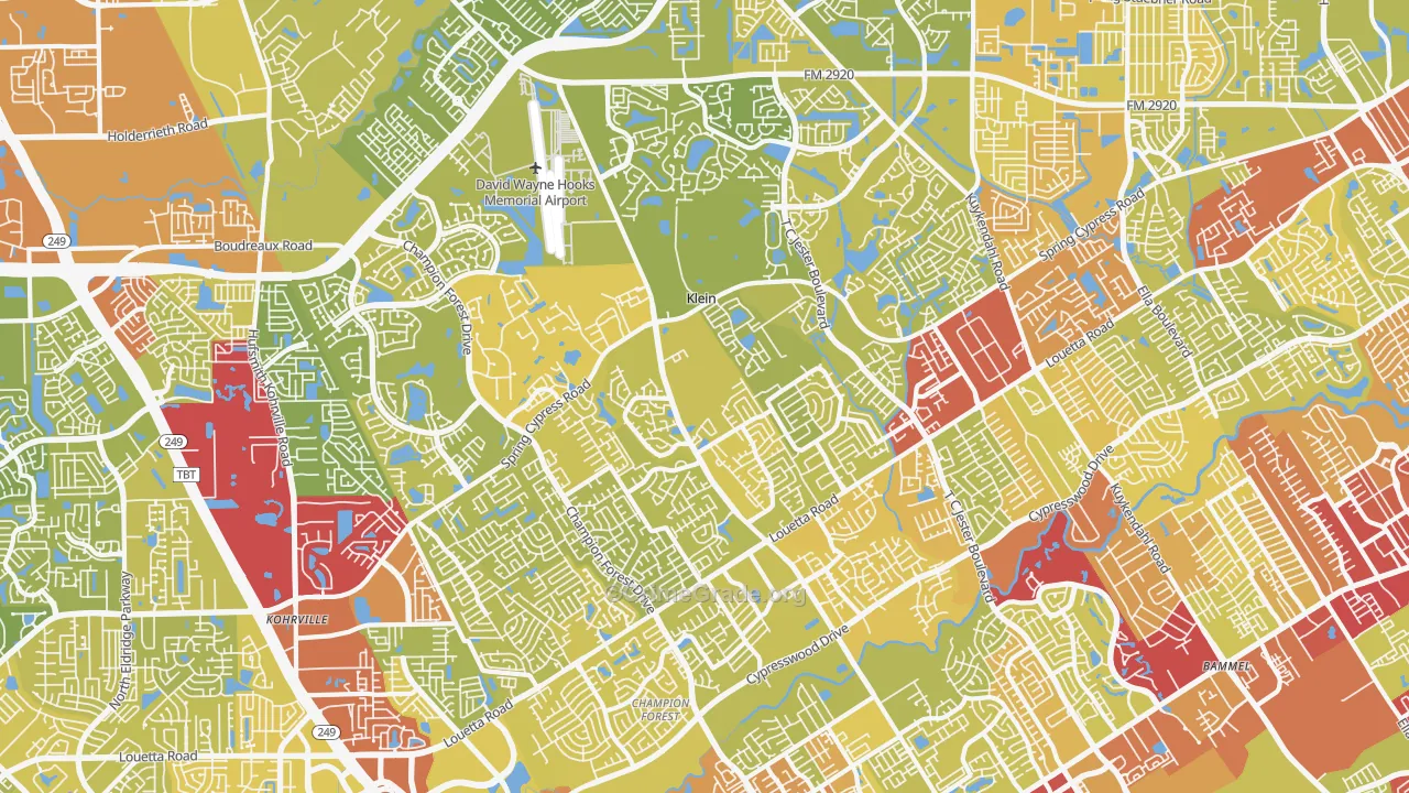 77379, TX Map of Vehicle Theft Rates