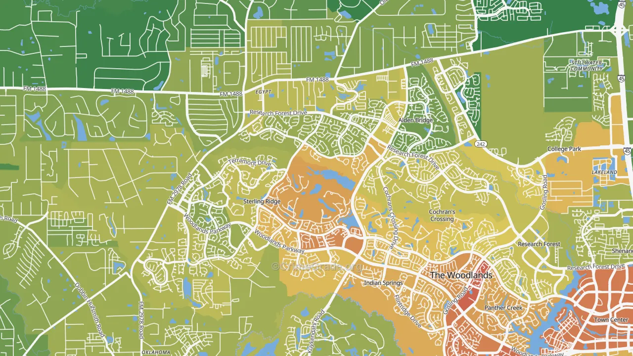 77382, TX Map of Vehicle Theft Rates