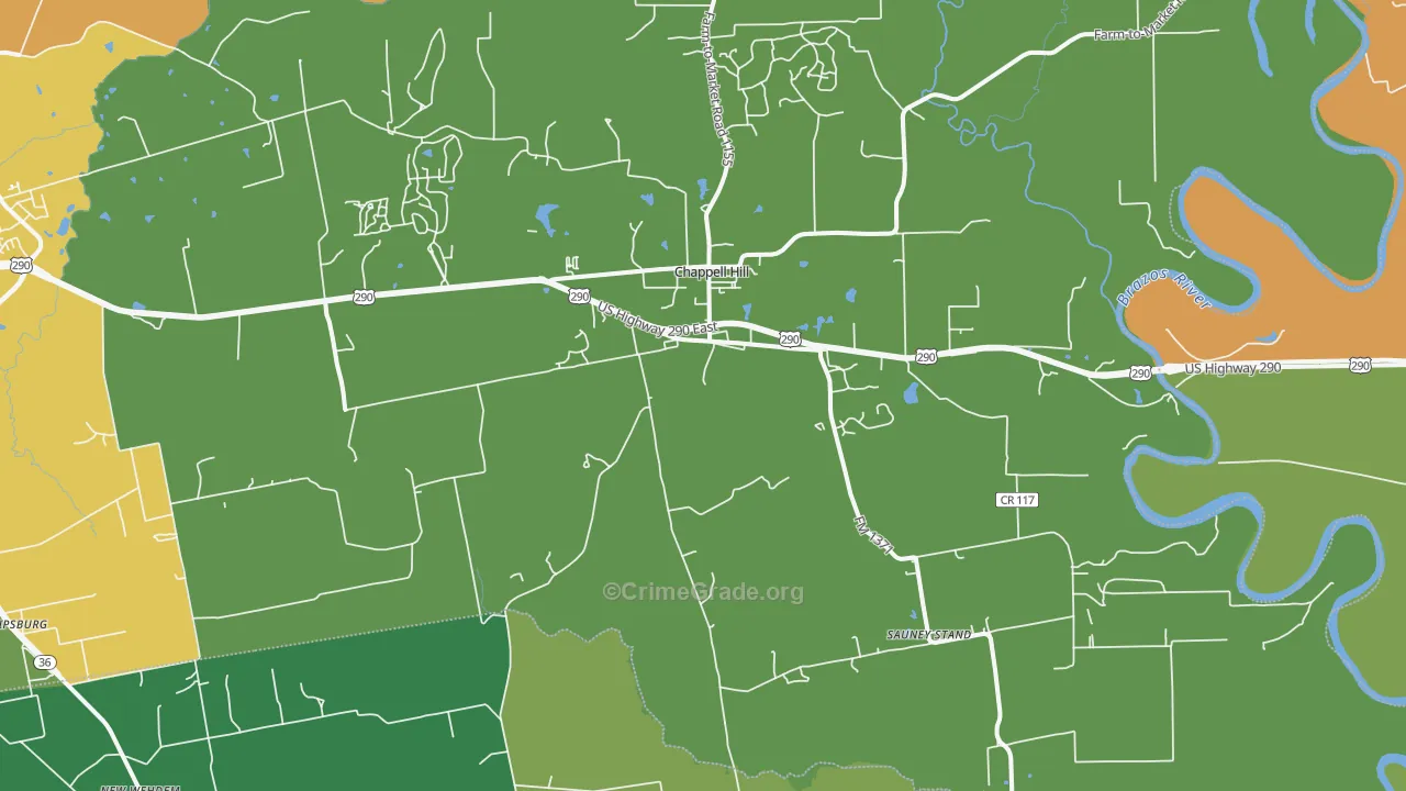 77426, TX Map of Vehicle Theft Rates